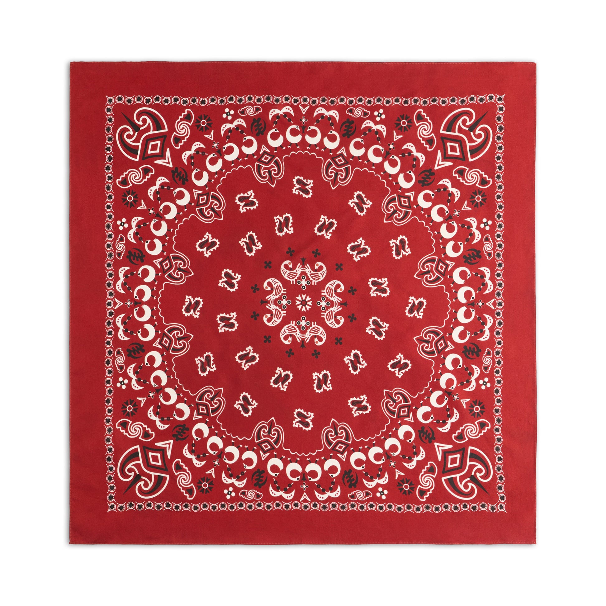 Adinkra Paisley Silk Bandana
