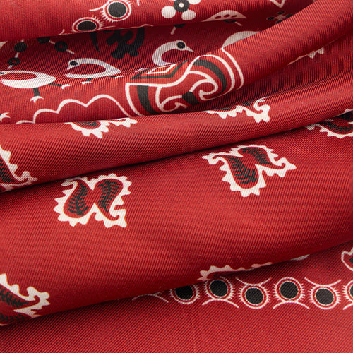 Adinkra Paisley Silk Bandana
